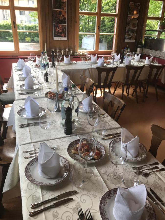 Hotel Restaurant Pizzeria Rotes Haus Münsterlingen Dış mekan fotoğraf